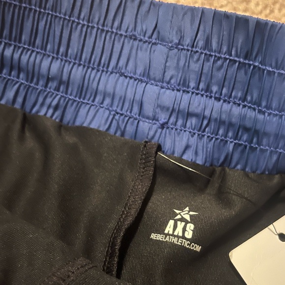 Cheer Athletics Rebel Athletic Blue Fly Away Shorts, size Adult XS - Picture 7 of 8